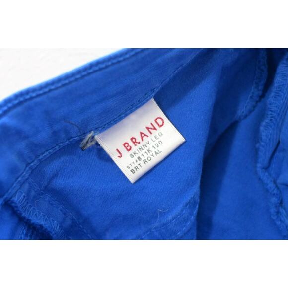 J Brand Skinny Leg BRT Royal Khaki Pants Stretch Chinos Flat Womens Sz 26 x 30 - Picture 6 of 7